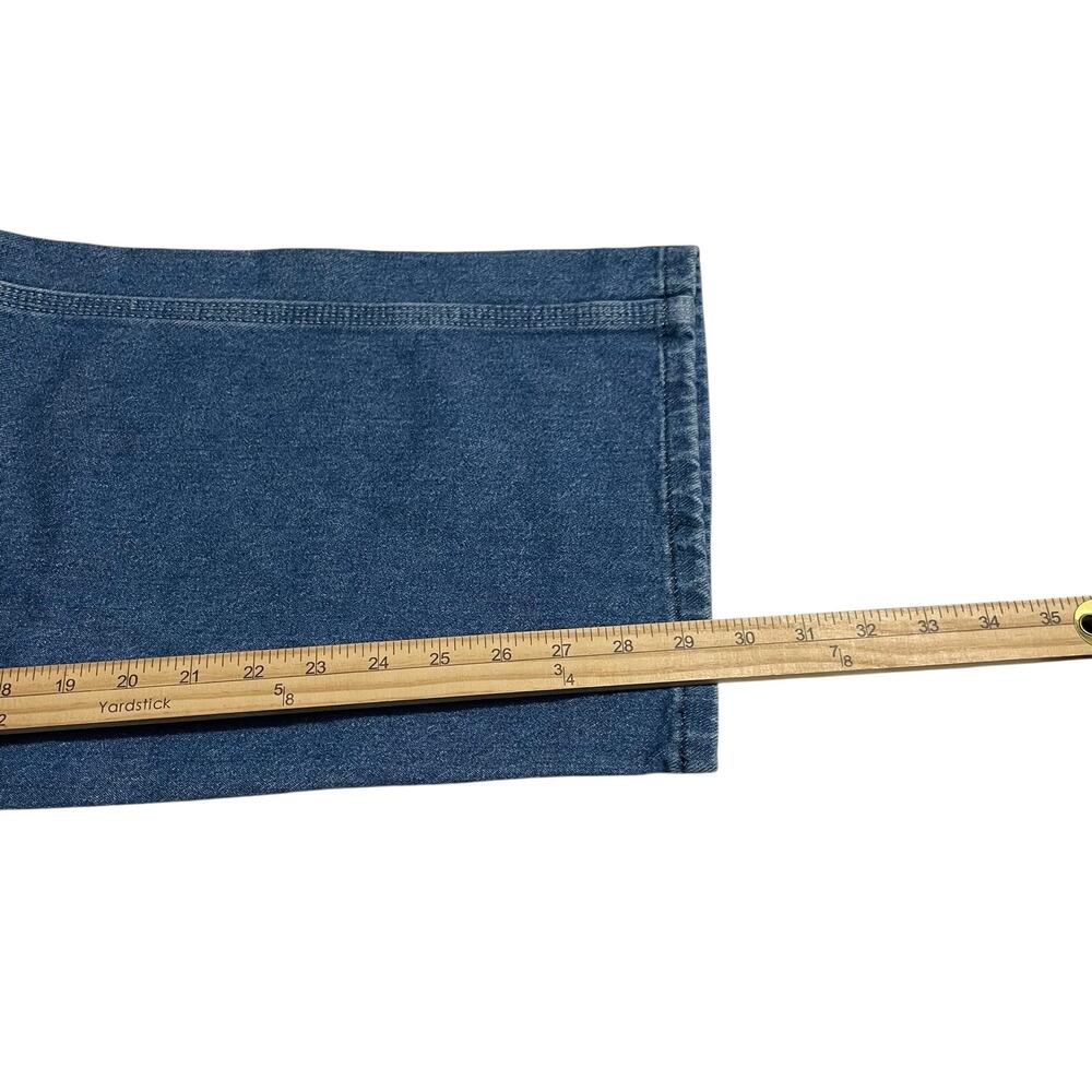 Dickies Mens Size 32 Carpenter Blue Denim Triple Stitch Bib Overalls Side Button - Picture 10 of 10